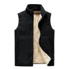 Men's Vests Autumn Winter Fleece Mens Jacket Casual Warm Thick Big Tall Plus Size 8XL Sleeveless Waistcoat Loose 230320