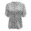 レディースTシャツレディース半袖ブラックラウンジ女性トップサマーフリルスリーブロングパフォーマンスシャツ
