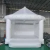 Commercial White Inflatable bounce house Wedding Jumping Bouncer Castle,Jumper Bouncy Bounce House Tent with blower free ship