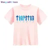 Herr T-shirts Trapstar London Undersea Blue Förälder-barn T-shirt Kort Seve Summer Herr Barn Matchande Pojkar Flickor Familj T-shirt Plus Size 0320H23