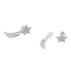 Stud Earrings 2023 Summer Jewelry Shooting Star Double Sided Earring 925 Sterling Silver