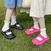Slippers zomer dikke platform sandalen meisje buiten zoete mary jane glides eva antislip home vloer flip flop dames schoenen 230320