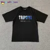 Wangcai01 Erkek Tişörtler En Kalite Trapstar T Shirts Erkek Kadın Giyim Havlu Broidery Top Tees Hip Hop Gündelik Siyah Beyaz Gri Yaz Kısa Seve 0320H23 0320H23