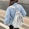 Bolsas escolares estilos coreanos gull -string women backpack saco de nylon à prova d'água mochilas adolescentes para fêmeas de grande capacidade Bagpack 230320
