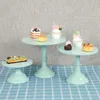 Diskplattor Cake Stand Home Party Display Wedding Decoration smidesjärn Birthday Tray Dessert Fudge Desktop Afternoon Tea Cake 230320