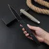 Coltello pieghevole tattico grande ER BD4 D2 Lama con rivestimento in titanio satinato / nero Nylon più manico in fibra di vetro Coltelli tascabili di sopravvivenza esterna