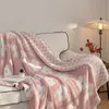 Blankets Chessboard Plaid Jacquard Knitted Blanket Comfy Super Soft Fuzzy Fluffy Bed Sofa Cover Nap Shawl INS Fashion Throw Blankets 230320