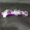 Hosahs rosa spiral torkar glas bongs tillbehör glas rökrör färgglada mini multi-färg