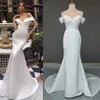 Русалочное свадебное платье французское стиль атлас с русалки Русалкой Light Luxury FN8441
