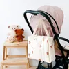 Diaper Bags Korean born Baby Care Mummy Shoulder Bear Embroidery Quilted Stroller Storage Organizer Large Messenger 230317