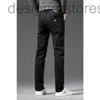 Heren Jeans Designer 2023 Lente Herfst Stretch Denim Slanke Jean Man Klassieke Broek Zwart Mode Heren Broek HWMH T9WF