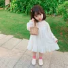 Girl's Dresses spring autumn girl white dress princess dress foreign style baby girl fairy long-sleeved dress gauze dress tutu dress 230320