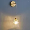 Lampy ścienne podłogę salonu vintage lampa statyczna antyczne sypialnia światła światła nowoczesne drewno