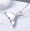 Hänge halsband personlighet kreativ design zirkonval svans halsband charm utsökta smycken för kvinnor