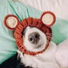 犬アパレル冬のペット帽子かわいい動物編み犬キャップベアキャットパーティーのための温かい帽子