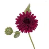 Fleurs décoratives bonne fleur artificielle Faux soie faux sans odeur réaliste à la recherche de tournesol décor de mariage