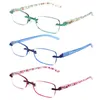 Lunettes de soleil 3 pièces Pack haute qualité UV400 sans monture femmes lunettes de lecture loupe pour lunettes femme presbyte sans jante