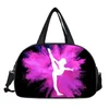 Stuff Sacks Watercolor Gymnastics Art Tote Bag Ladies Dance Sports Sope S Travel Multifunktionella Portable Messenger S Shoulder 230317