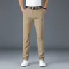 Mens Pants Spring Autumn Casual Man Slim Fit Chinos Fashion Trousers Man Formal Brand Clothing Plus Size 3040 230317