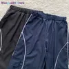 Damenhose Capris YOZOU 2022 Schwarze Baggy Cargo Fallschirmhose Freizeithose Unterteile Frauen Hohe Taille Breite g Lange Hose Übergroße Streetwear 0320H23