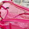 Jöle Yastık Çantası Kadın Tasarımcı Çanta Çantası Laohua Sığır Korna Bunlar Kabartma Moda Mettorlar Yıldız Yuvarlak Baskı Donanım Fermuar Kapatma Mini fermuarlı kese