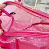 Borsa a cuscino in gelatina Borsa a mano da donna Borsa a mano in corno di manzo Laohua Totes in rilievo Lettere di moda Stampa rotonda con stella Chiusura con cerniera hardware con mini custodia con cerniera