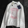 Sweatshirts Designer Vêtements pour femmes de luxe Pulls en coton pur Mode Zipper Sweat à capuche Pull rose Sweat-shirt à manches de marque Pull Tops