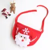 Köpek giyim evcil hayvan şapkası elk drool towe oyuncak pomeranian Noel claus bib kedi kedi aksesuarları kırmızı kar tanesi baba hediye