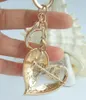 Keychains Honey Love Heart Keychain Pendant Clear Rhinestone Crystal K04831