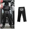 Calças cargo masculinas harajuku casual solto punk rock em linha reta perna larga calças streetwear y2k calça retro rua tendência macacão 5 gkcp