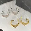 Stilvolle Dreieck Gold Ohrstecker Frauen Creolen Für Frauen Eardrops Dangler Schmuck Mit Box Party Hochzeit Liebhaber Geschenk