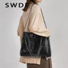 Sacs de soirée SWDF doux grande chaîne épaule femmes sacs à main de luxe haute qualité bandoulière concepteur fourre-tout pour les femmes 230320