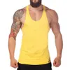 Herrtankstoppar herrar sportkläder tank topp gym cloing singlet träning bodybuilding streetwear manlig scle ärmlös skjorta fitness v z0320