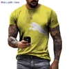 Wangcai01 DIY T-Shirt Sommer neues 3D-gedrucktes Wolf Muster Casual Round Neck Hemd 2022 Harajuku Schnell trocknend exquisites T-Shirt für Männer und Frauen 0320H23