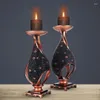 Ljushållare lyxiga vintage ljusbord klassiska vazenhouder nordiska romantiska el candelabros teealight holder