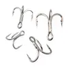 Ganchões de pesca Gancho aguardador de pesca 6x forte aço carbono clássico Classic Round Triple Fish Hooks Ganchos definidos para grandes jogos Bluefish salmão Kingfish 230320