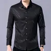 Camicie casual da uomo Moda di marca Camicia da uomo a maniche lunghe slim fit casual Abbigliamento streetwear sociale Camicie a righe Abito da uomo Alta qualità 861 230320