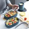 Scatole per il pranzo Multistrato Bento in stile giapponese Esterno portatile in acciaio inossidabile 304 termico per bambini con scomparto per alimenti s 230320