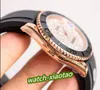 Watche YM Date Automático Mecânico Mens Watch Diamond Dial Rose Gold Rubber Strap 2813 Movimento Estilo Náutico Relógios Mergulho Presente Grátis