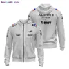 wangcai01 wangcai01 Мужские куртки 2023 New F1 Jacket Hoodie Official Hot Sa Racing Sports Zipper Shirt Мужская женская Формула-1 Alpine F1 Team Alonso Blue Hood 0320H23