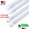 Tubos de LED 65W V 8ft 6000k R17D HO Base T8 Tubo 45W Bypass Bypass de 8 pés Lâmpada fluorescente BB Luzes de entrega