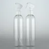 Bouteilles de stockage 400ML X 20 Bouteille de pulvérisation en plastique transparente blanche Conteneur de pulvérisateur vide pour plantes hydratantes pour cheveux Arrosage PET Atomiseur