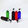 Garrafas de armazenamento 30pcs 250ml garrafa de bomba de loção de plástico preto transparente para cosméticos embalagens de shampoo de estimação anti -vazamento