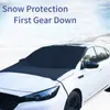 Bil Sunshade 2023 Automobile Magnetic Cover Windshield Snow Sun Shade Waterproof Protector Front Windscreen