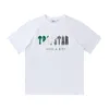 Mens Pants Oversized T Shirt Trapstar Green White Towel Embroidered Short Sleeve Shorts Set 230320