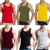 Canottiere da uomo Canotte da uomo Cotone Running V Fitness Cool Summer Top senza maniche Gym Sport Slim Casual Canotta Uomo 7 colori 1PCS Z0320