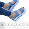 Sandaler Summer Ladies 2023 Tjock Sole Women High Heel Wedges Middle Platform Shoessandals