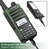 GM-15 Pro GMRS Radio Upgrade of UV-5R NOAA Weather Receiver Scan Radio Rechargeable Long Range Two Way Radio with USB-C Charger