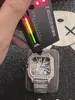 Корпус автоматических часов Montre de luxe с бриллиантами, 42 мм, автоматические механические часы, стальные мужские часы, водонепроницаемые, L