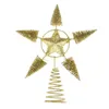 Pendentif d'ornement de décoration d'étoile de dessus d'arbre de couleur de décorations de Noël pour la maison